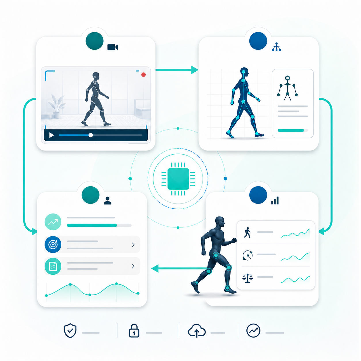 AI-powered motion analysis infographic